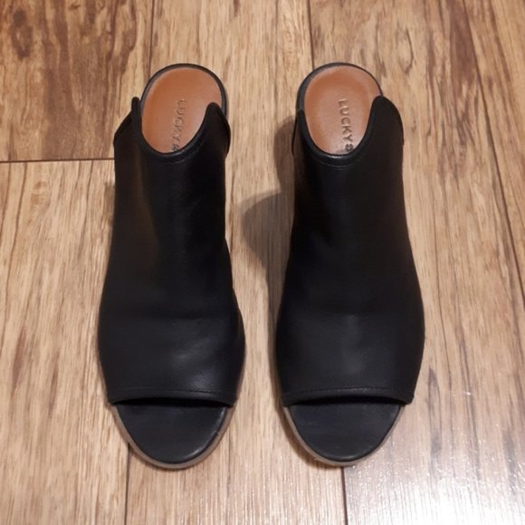 NWOT 🍀 Lucky Brand Leather Baldomero Mule - 7.5 - Picture 3 of 10